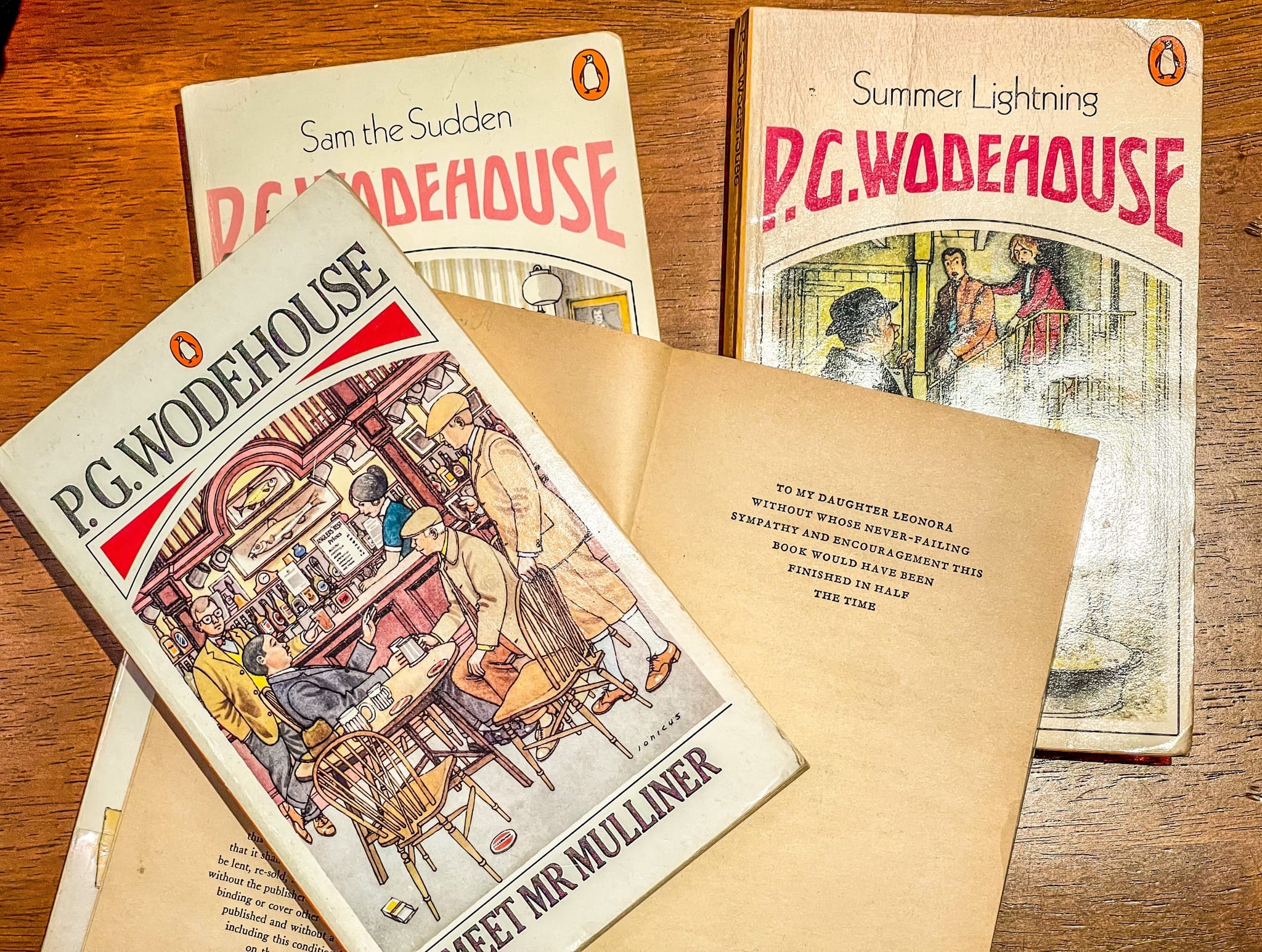 Wodehouse Book Dedications